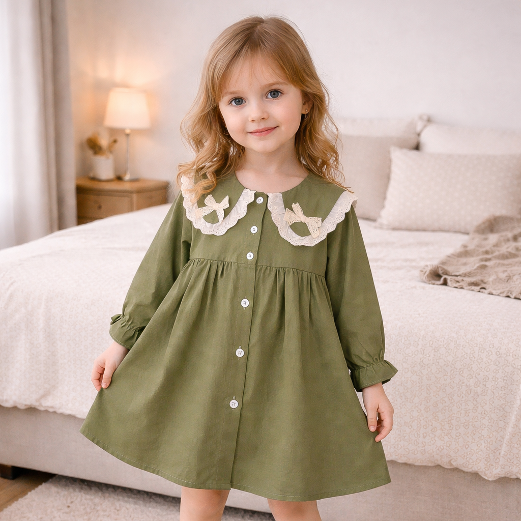 Rochie cu detalii Tamaryna Verde