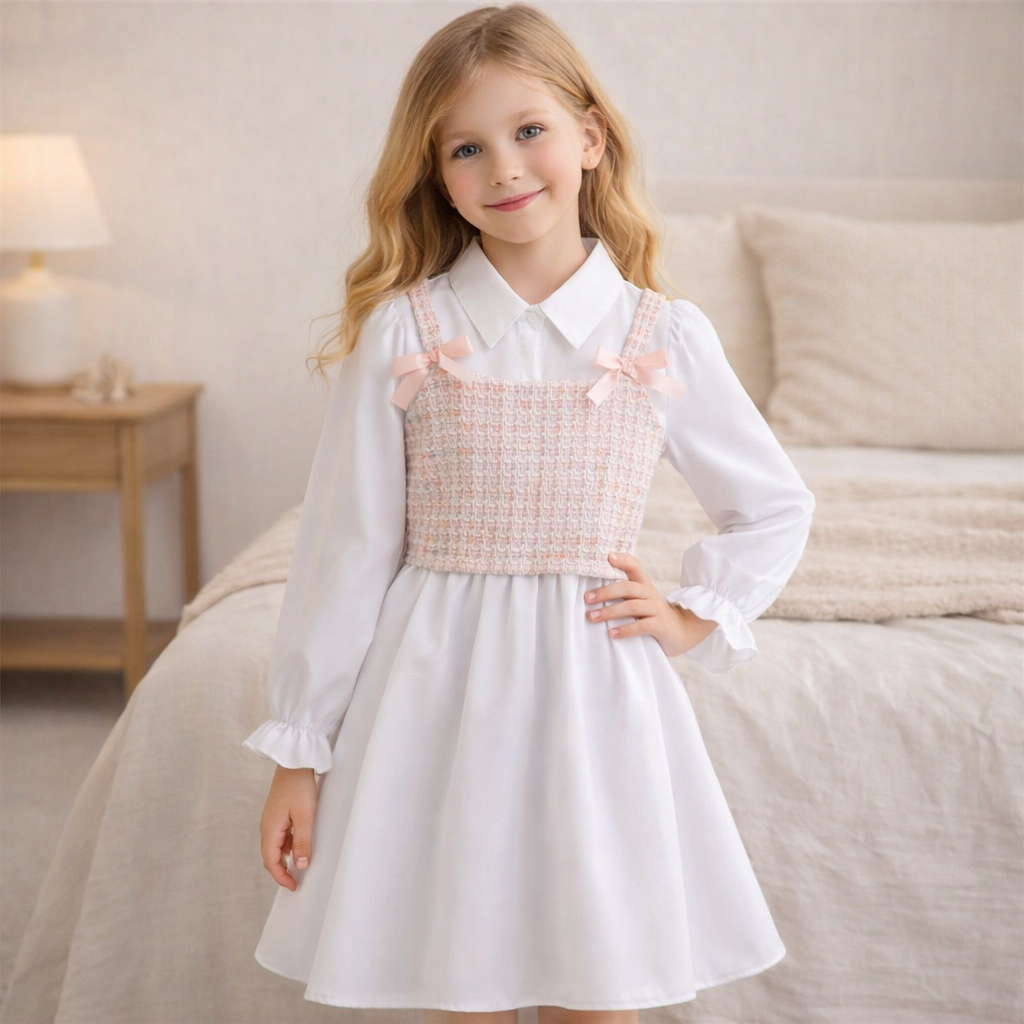 Rochie cu detalii Kaela Alb