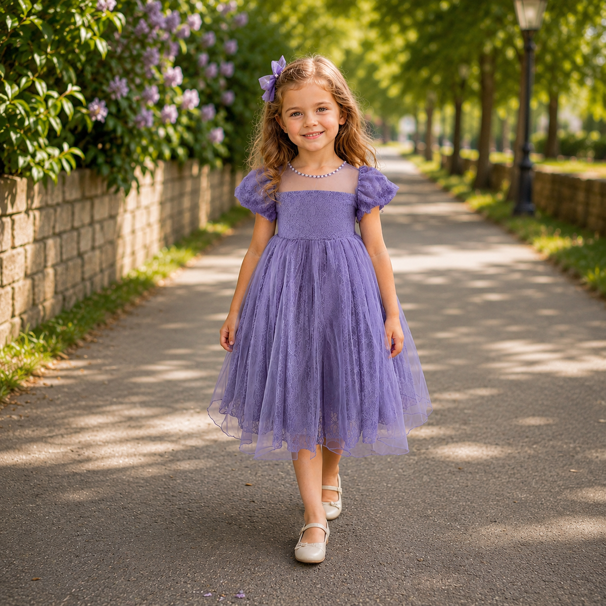 Ambrielle ruha lila részletekkel