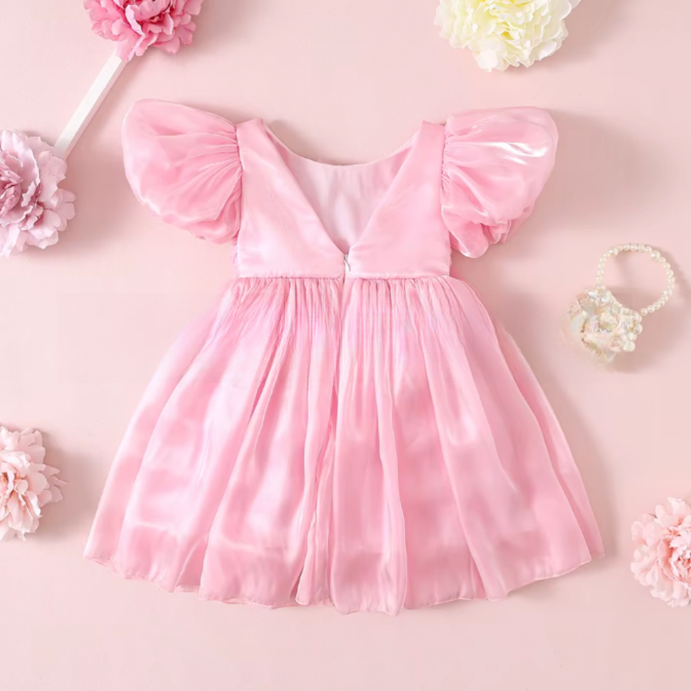 Rochie cu detalii Flaria Roz