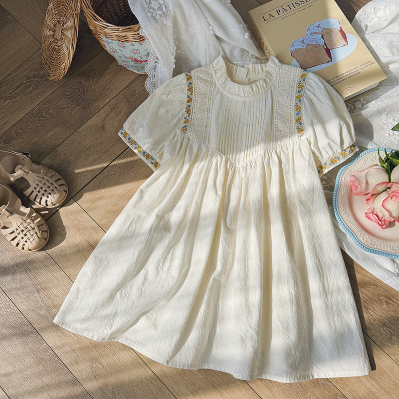 Rochie cu detalii Azela Crem
