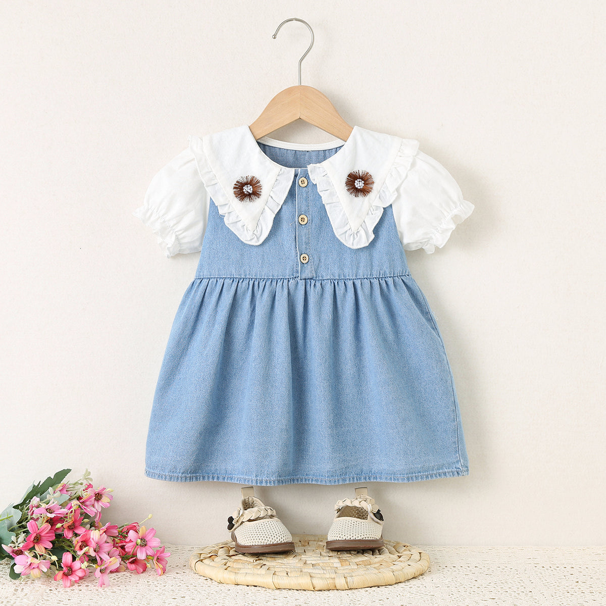 Layla ruha részletekkel Kék