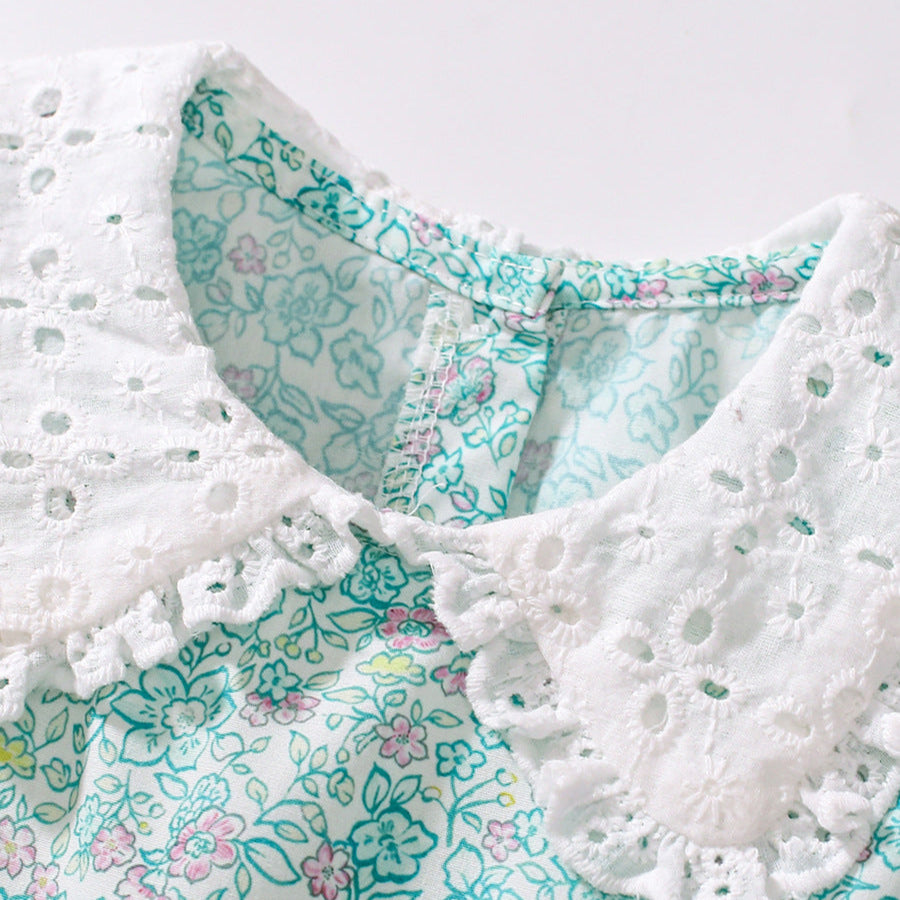 Kék színű, Malma részletekkel díszített ruha