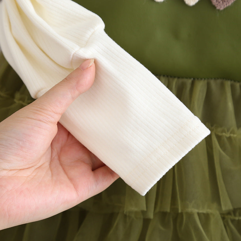 Rochie cu detalii Tosya Verde