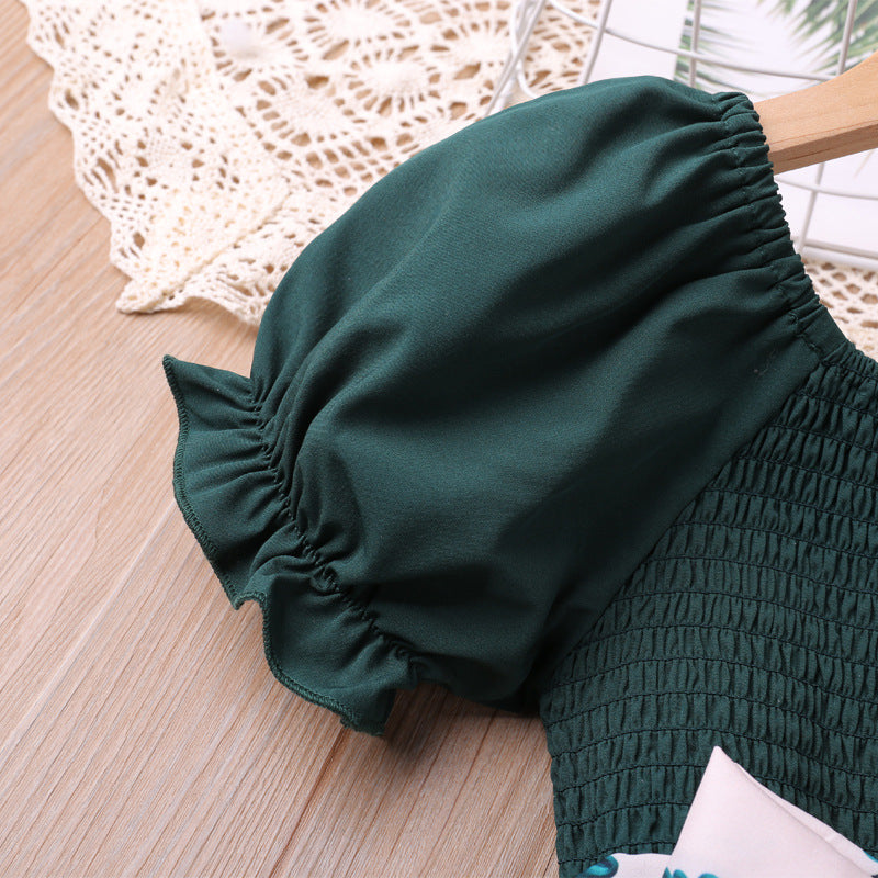 Rochie cu detalii Delnira Verde