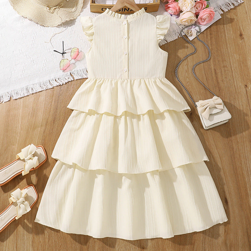 Rochie cu detalii Senia Crem