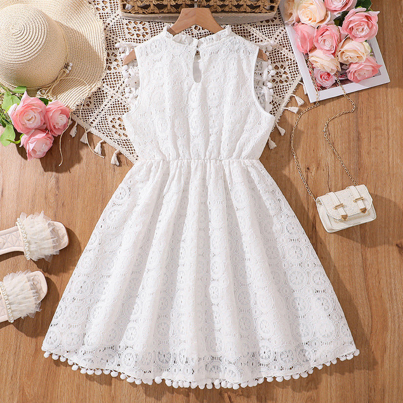 Rochie cu detalii Thea Alb