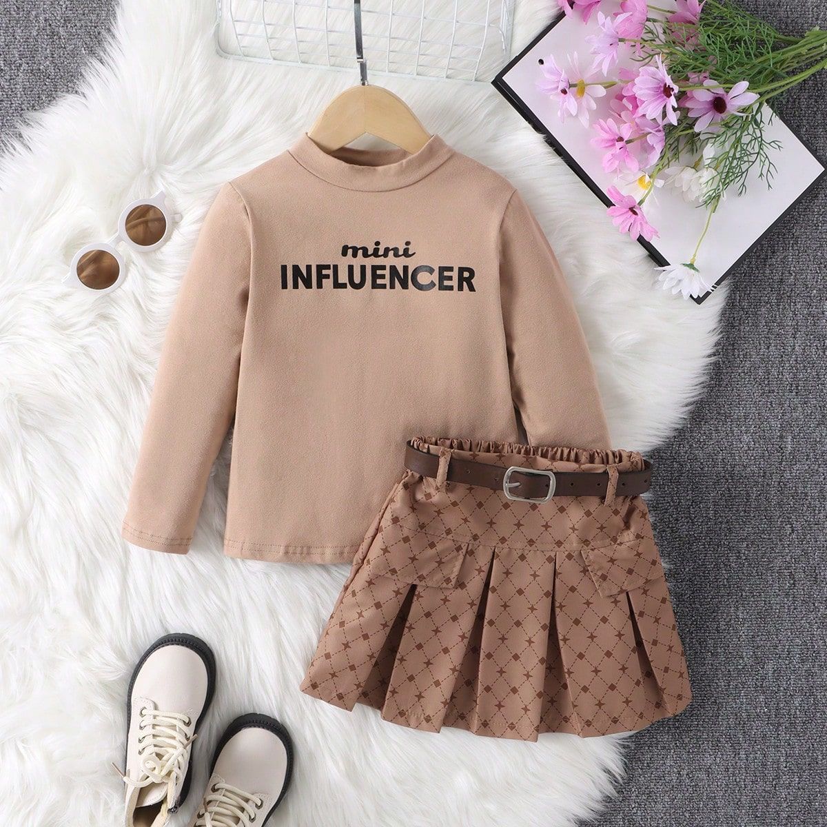 Kétrészes szett Mini Influencer Barna