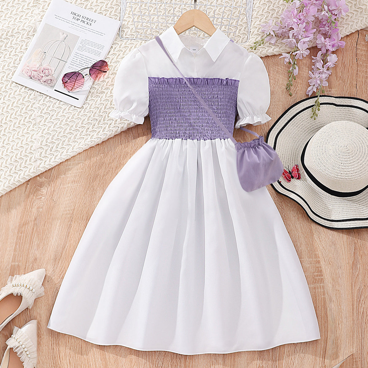 Vilera ruha kis táskával