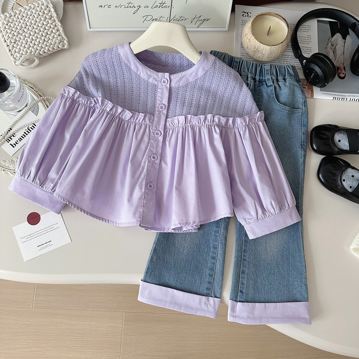 Malty lila két részes szett