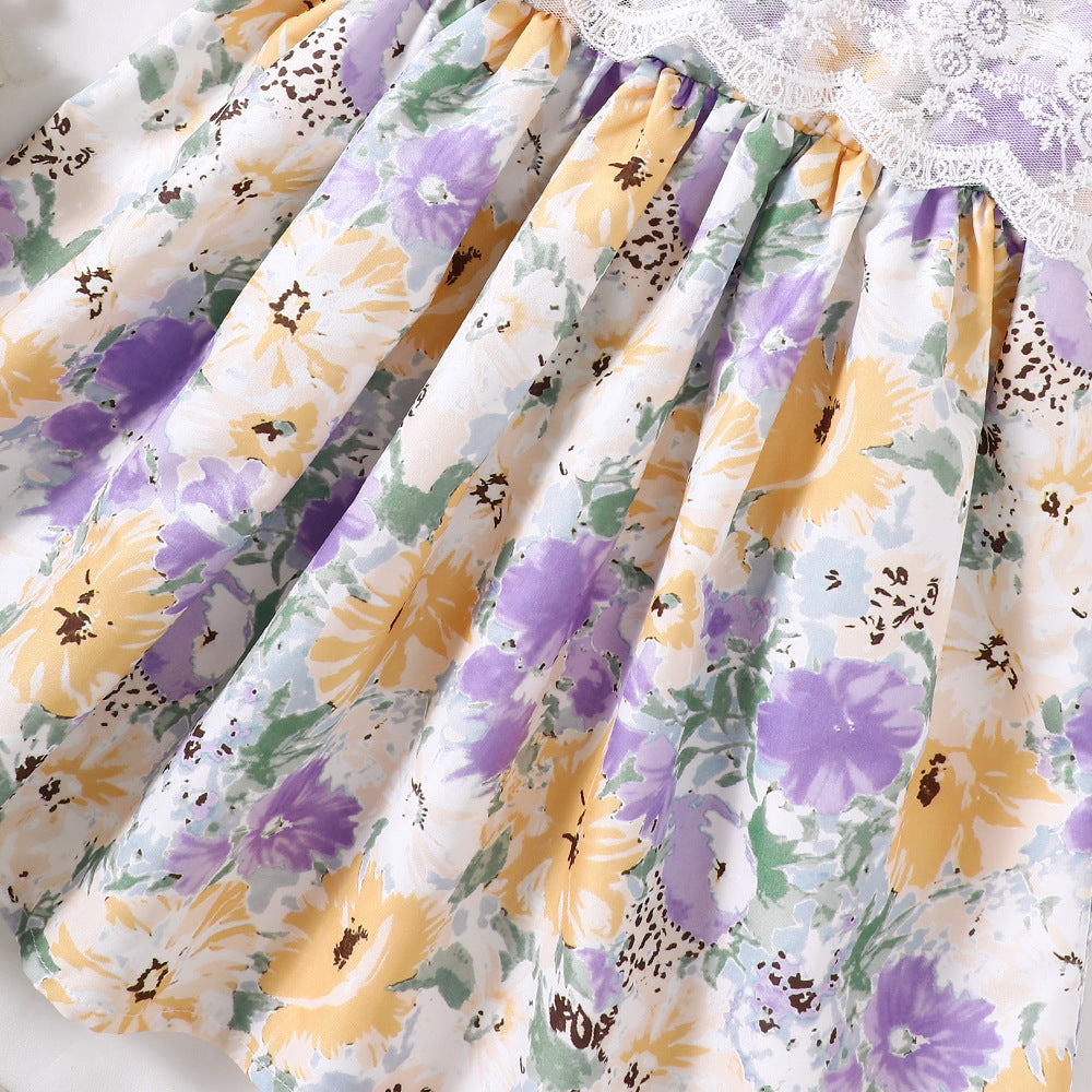 Melesa részletes ruha lila