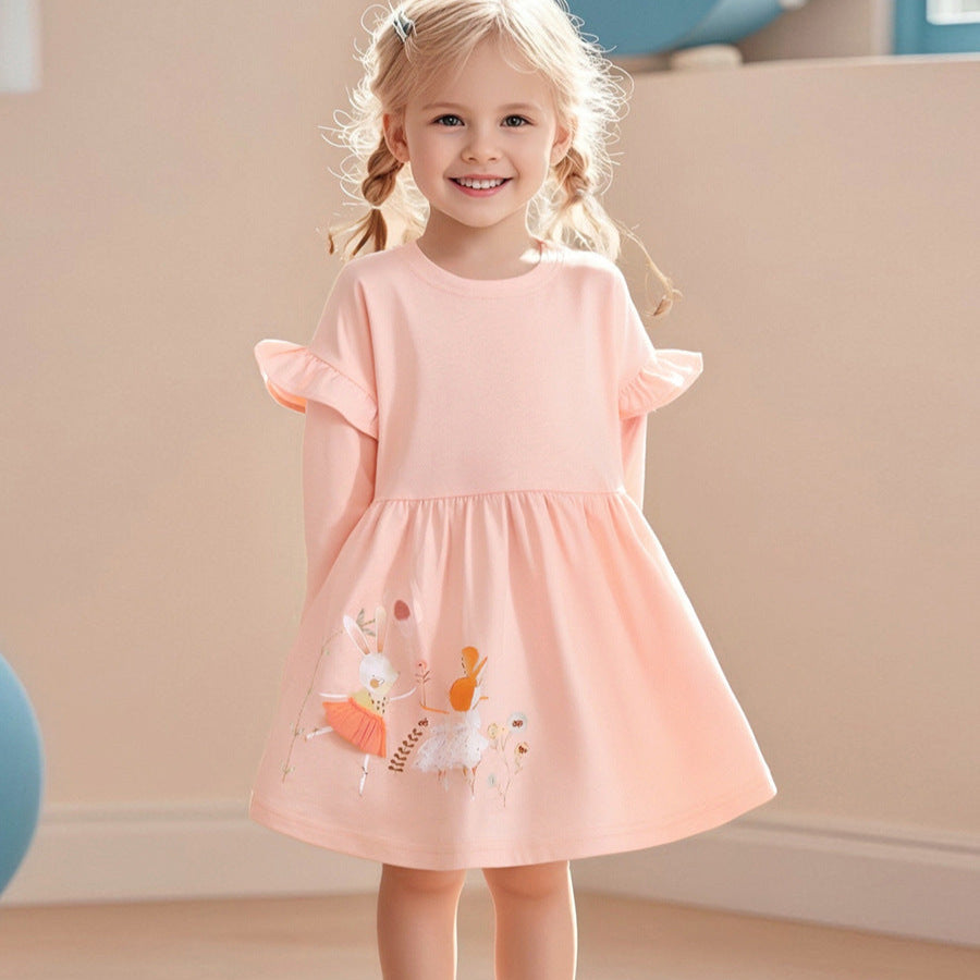 Ally rózsaszín részletekkel ellátott ruha