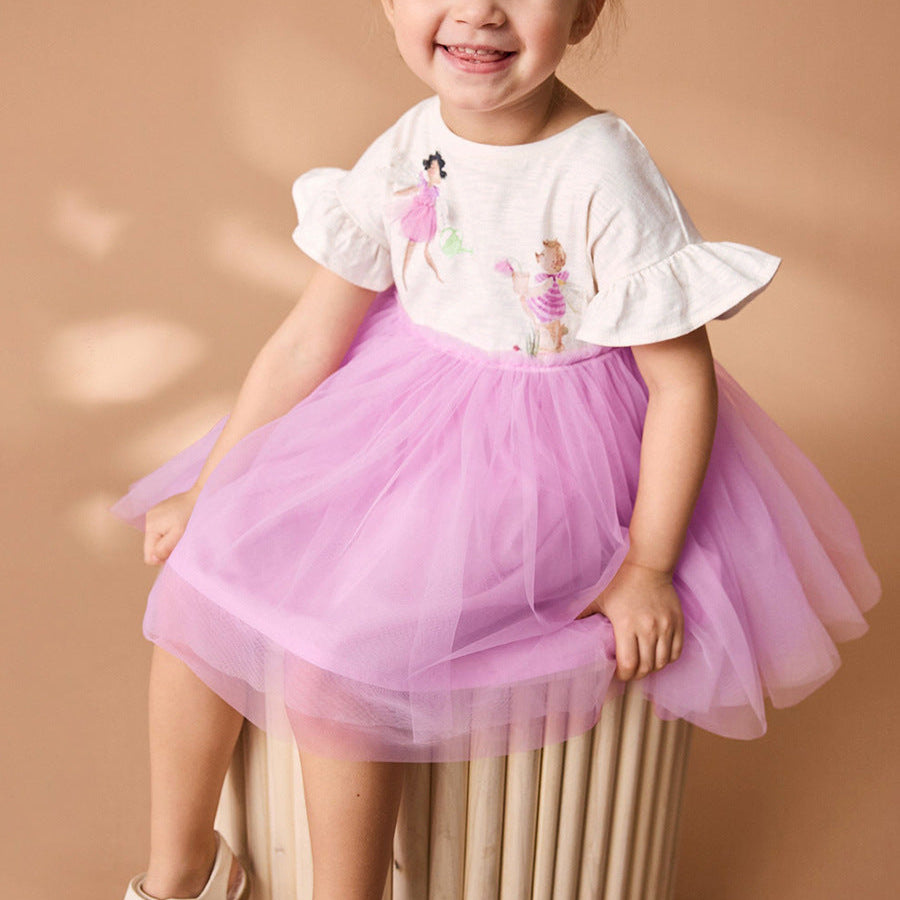 Shalee részletekkel díszített lila ruha