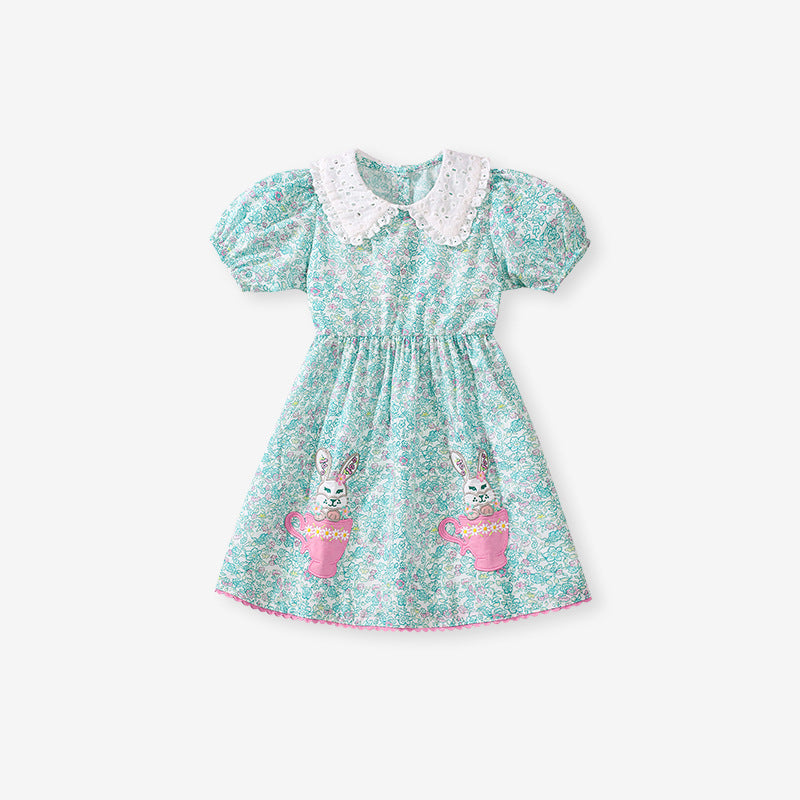 Kék színű, Malma részletekkel díszített ruha