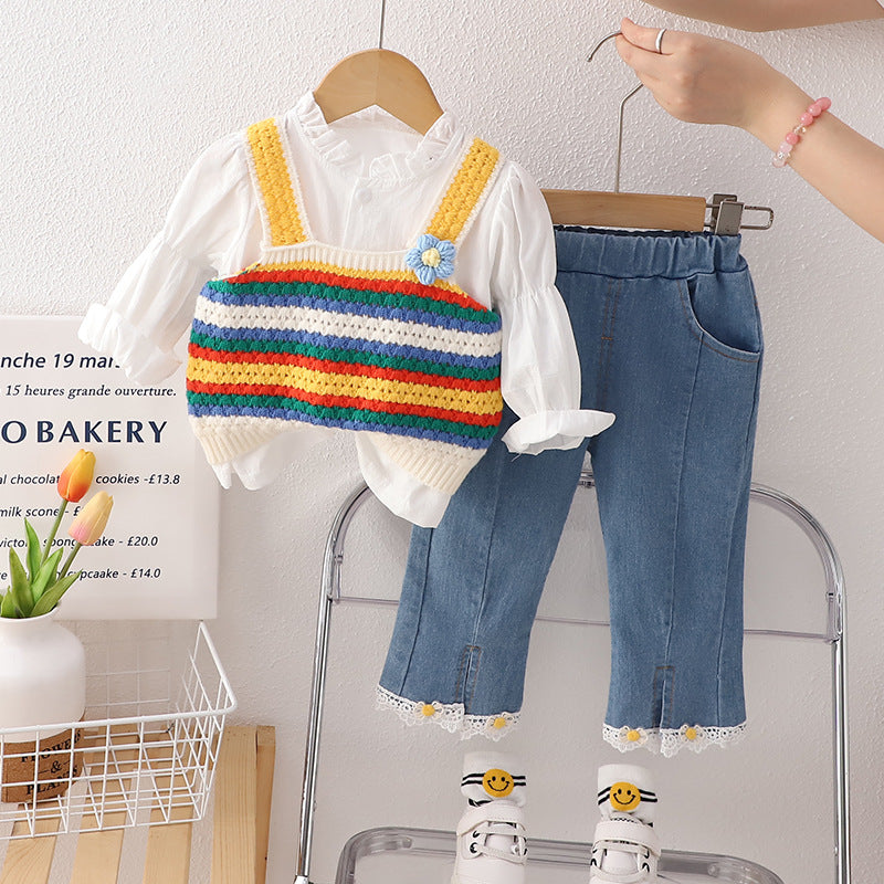 Yara háromrészes szett kék színben