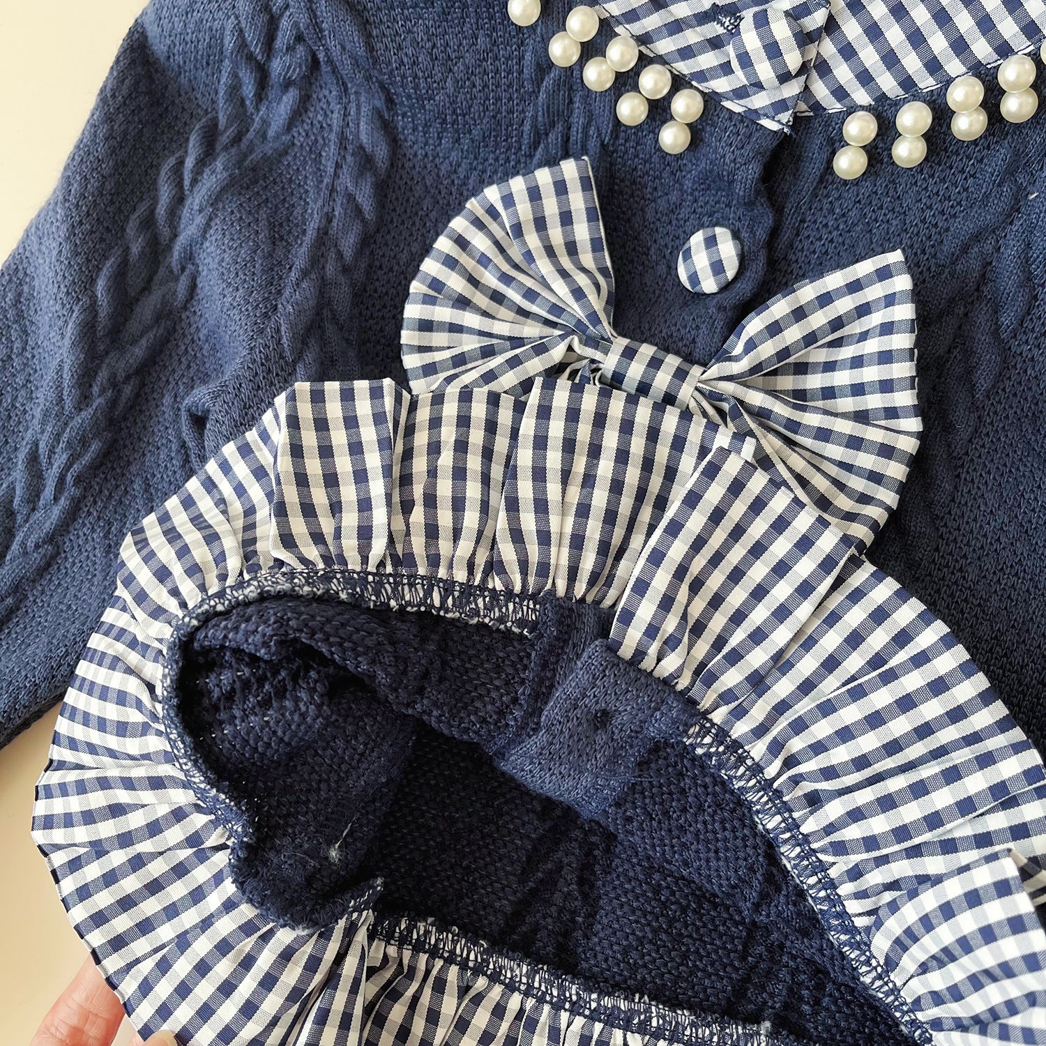 Izabel sötétkék kétrészes szett