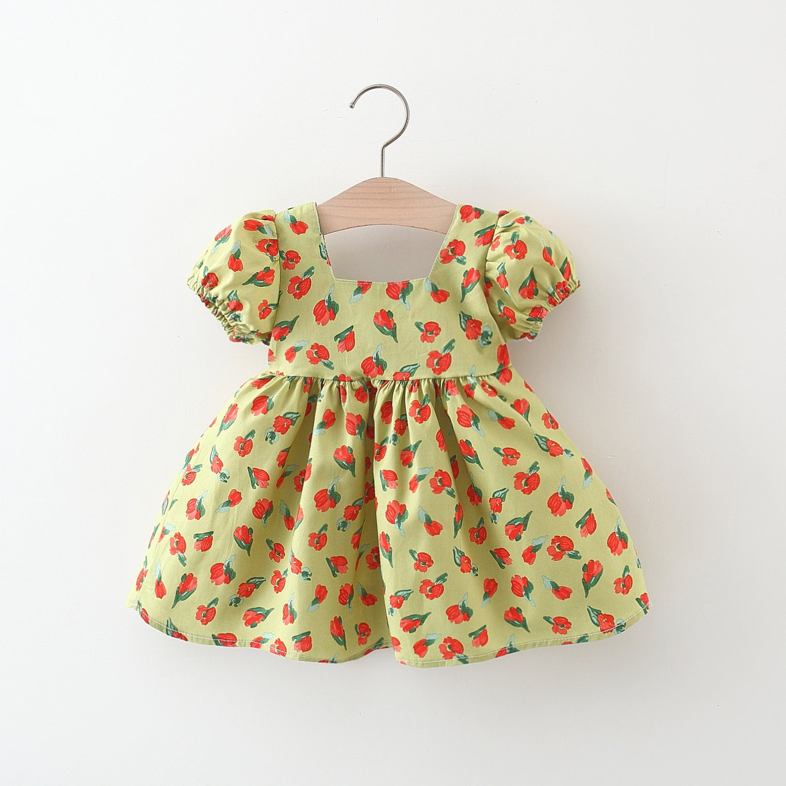 Cazra részletes ruha zöld