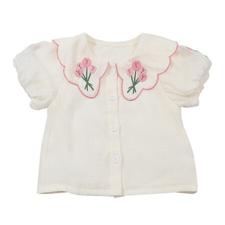 Disara mintás ing krémszínű