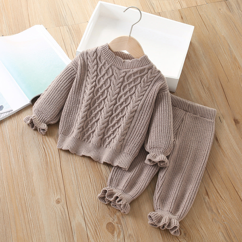 Leolia kétrészes szett barna