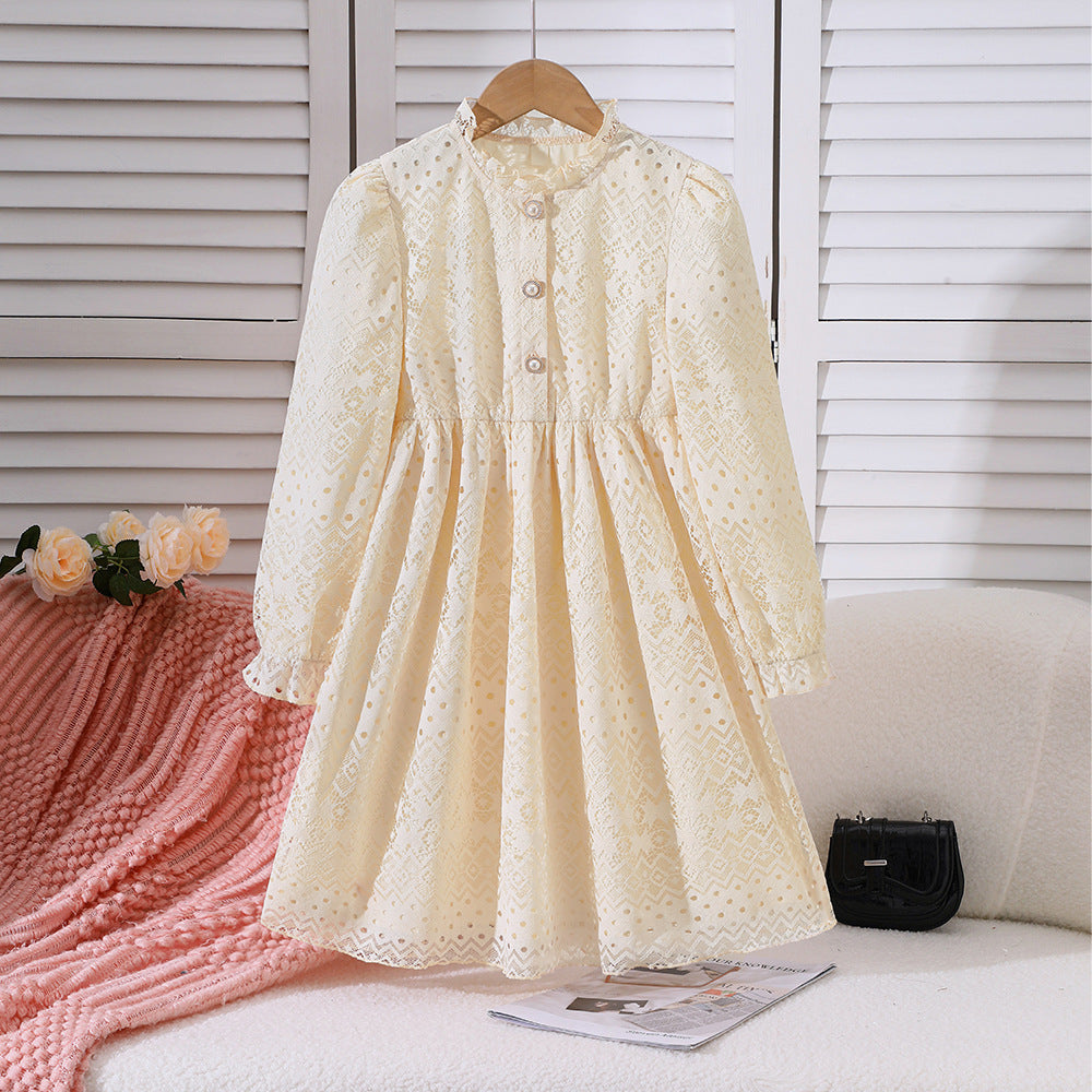 Rochie cu detalii Mira Crem