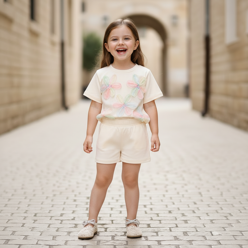 Kétrészes Lonery szett - Krém