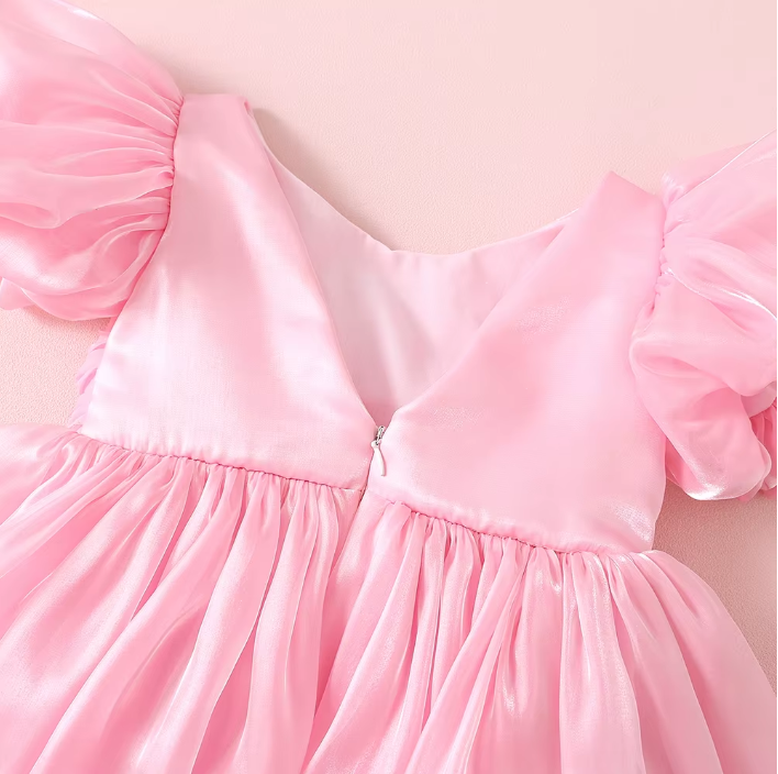 Rochie cu detalii Flaria Roz