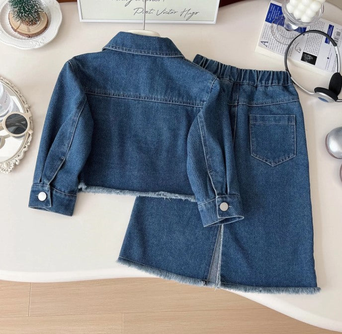 Kétrészes szett Imka kék színben