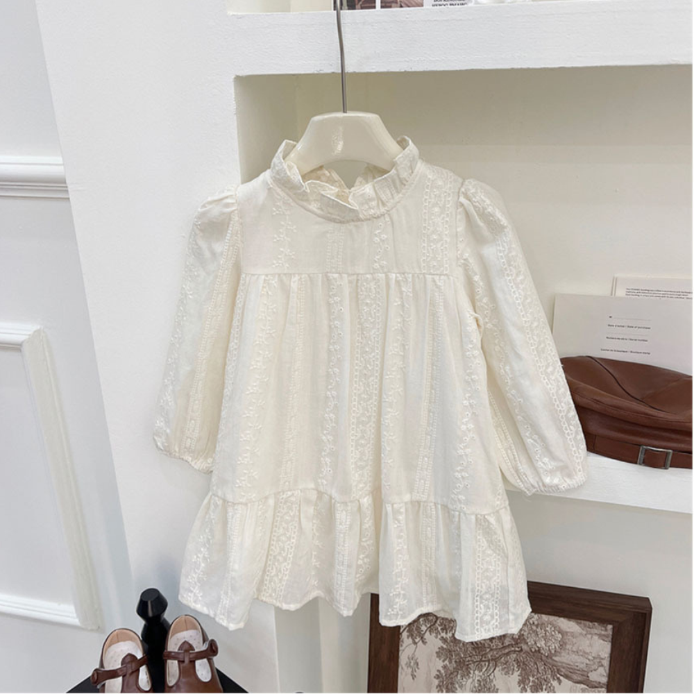 Rochie cu detalii Rubira Alb