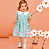 Kék színű, Malma részletekkel díszített ruha