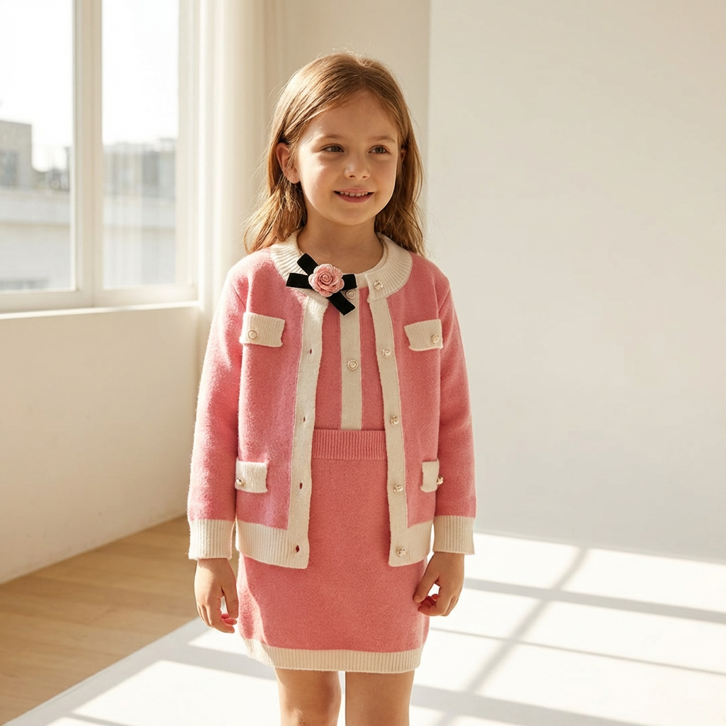 Carmena háromrészes szett rózsaszín