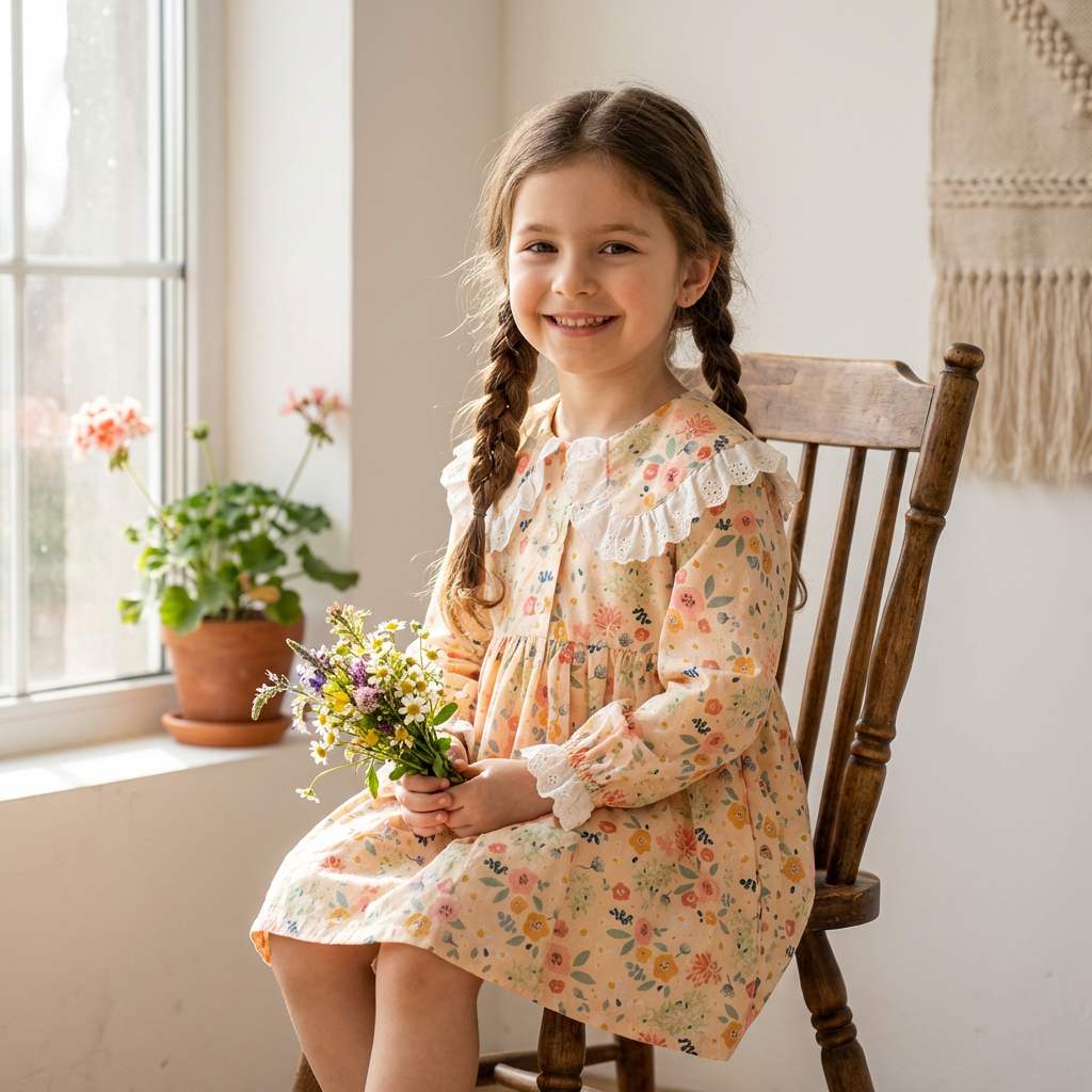 Rochie cu detalii Orsolya Crem