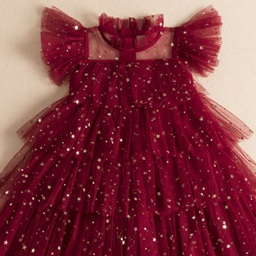 Rochie cu detailsi Elbena Visiniu