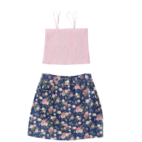 Két részes Amsa rózsaszín szett