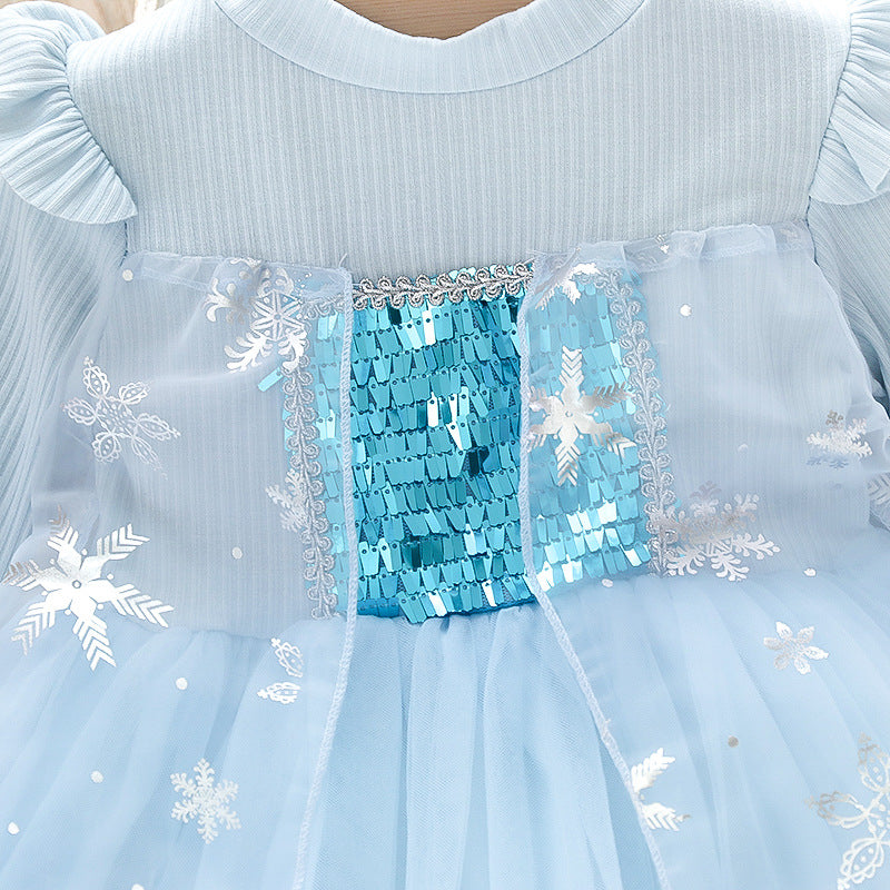 Danisy részletekkel ellátott kék ruha