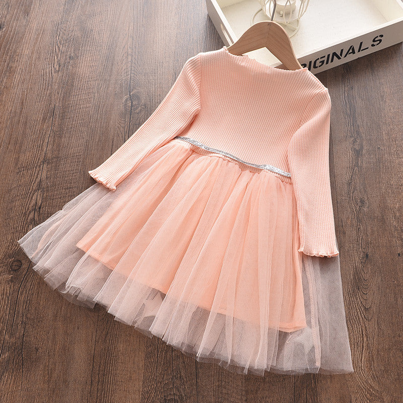 Rochie cu fusta din tüll Sparkle Roz