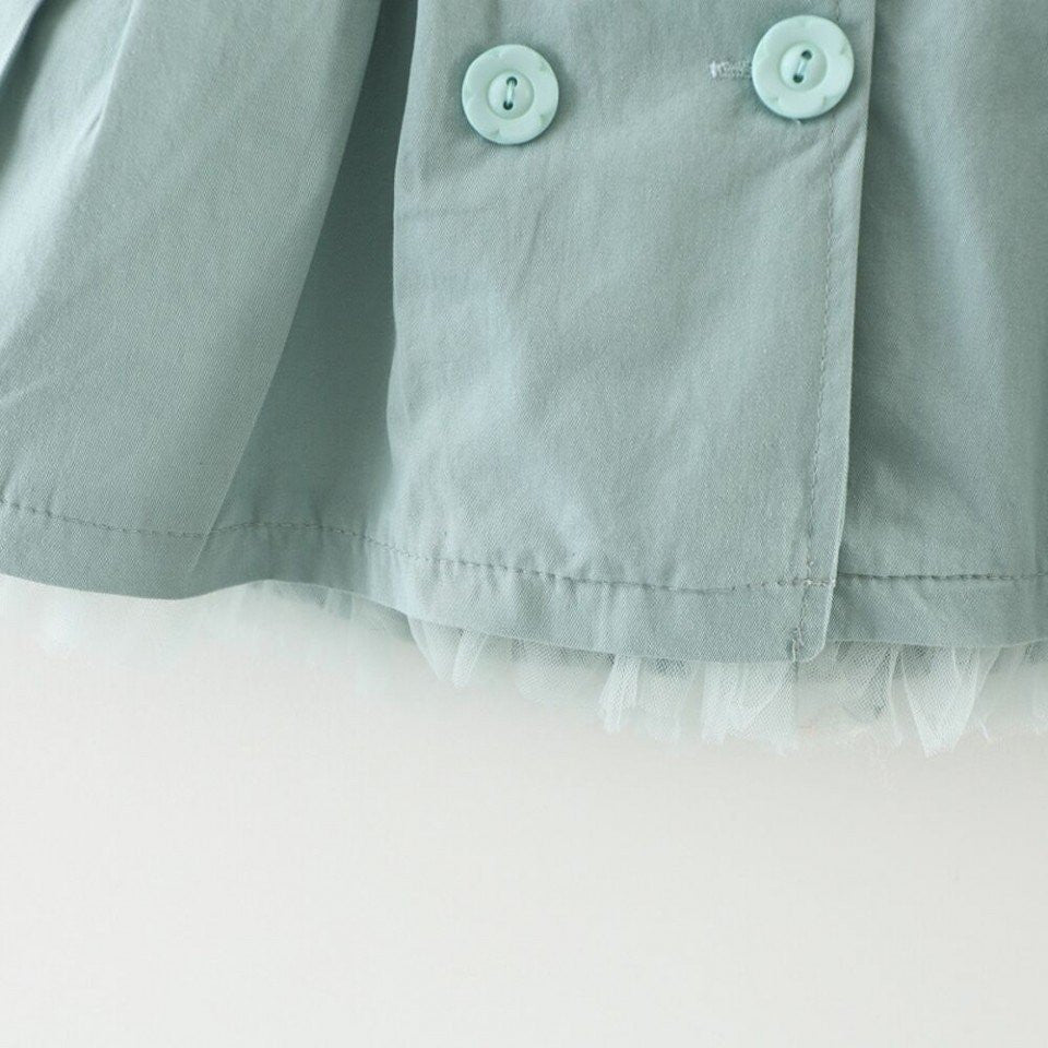 Bélelt ballonkabát Estera Verde díszítésekkel