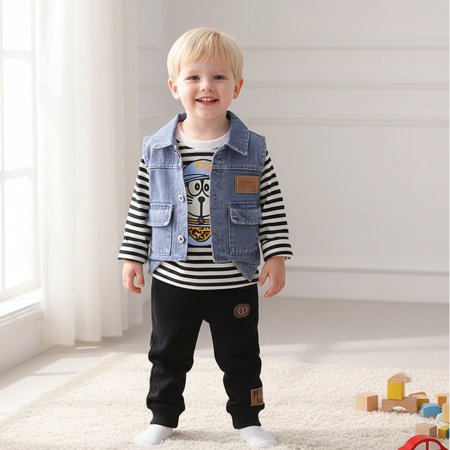 Set din trei piese Roly Negru