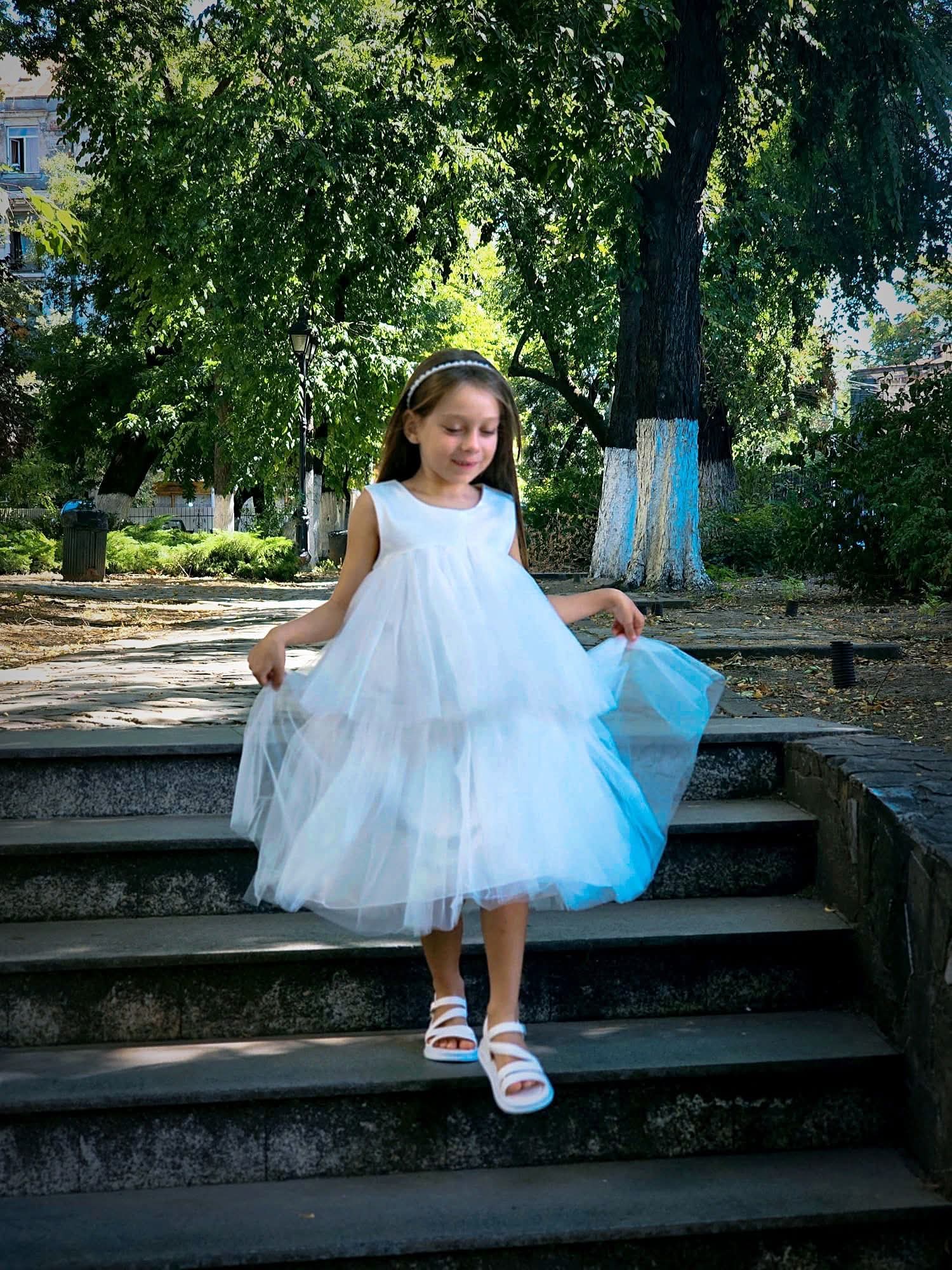 Sofia részletes ruha fehér