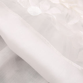 Rochie din tulle cu aplicatii Olivia Alb