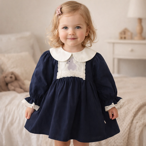 Sibla kék részletes ruha