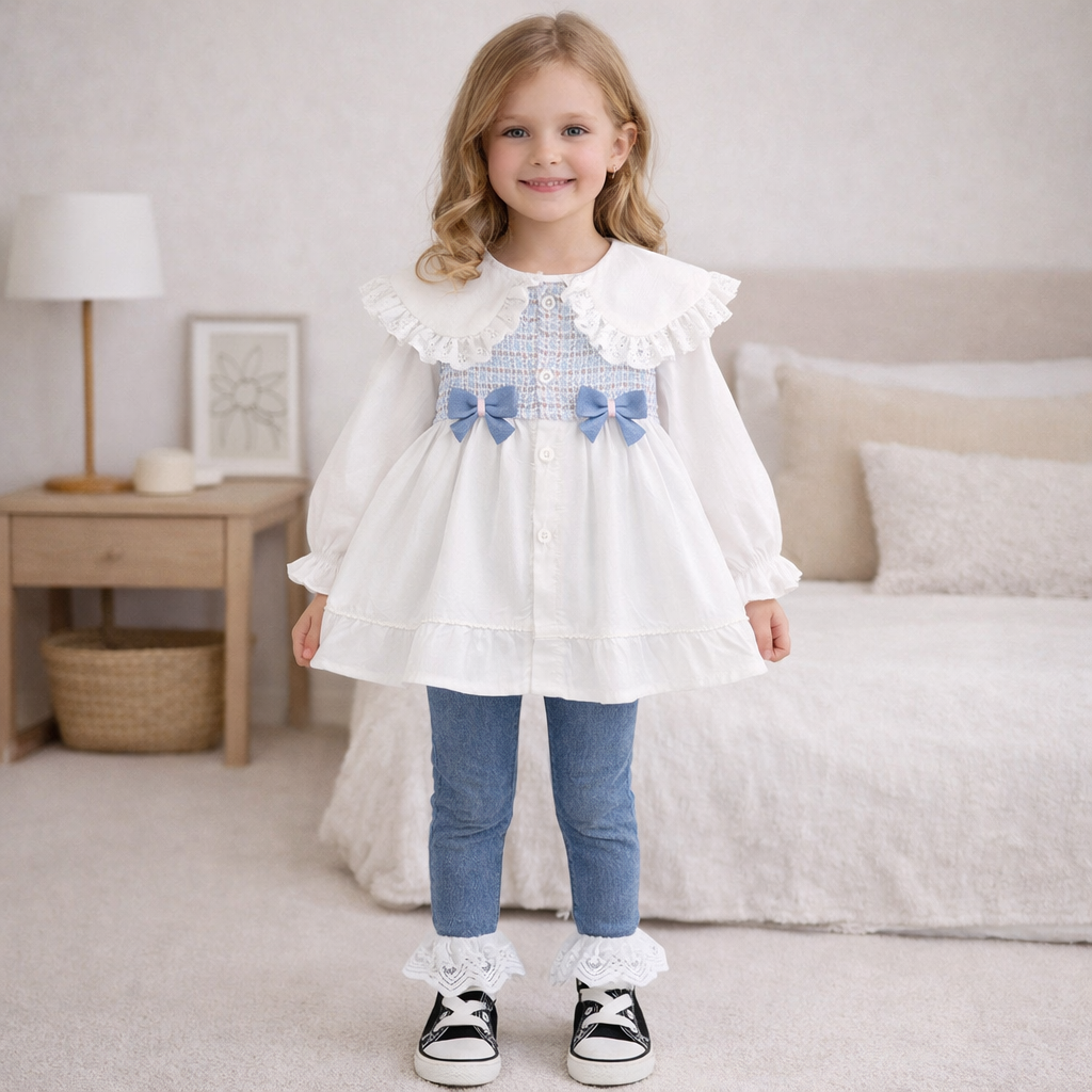 Készlet din doua piese Bises Albastru