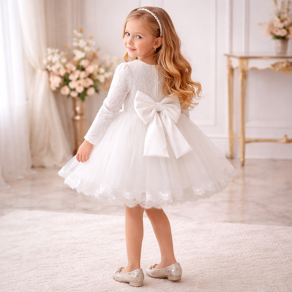 Rochie cu detalii Laura Alb