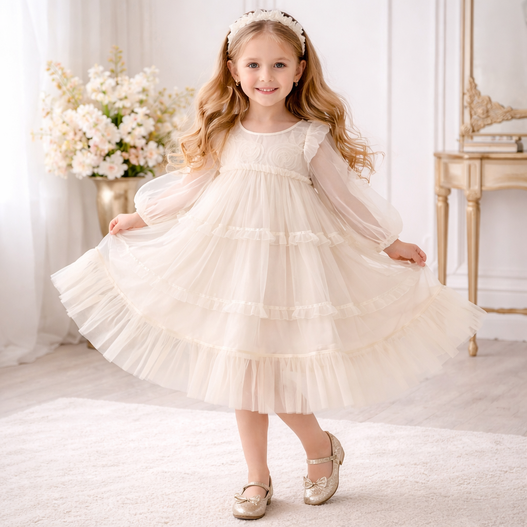 Rochie cu detalii Ylazia Crem