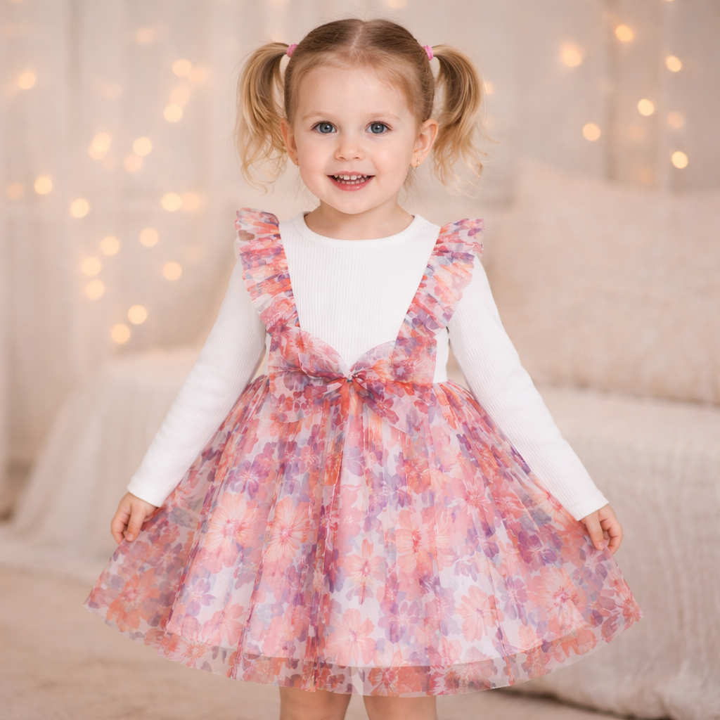 Mariza fehér részletekkel ruha