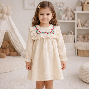 Rayla krémszínű részletekkel díszített ruha