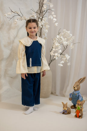 Set din trei piese Friona Bleumarin