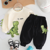 Set din doua piese T-Rex Crem