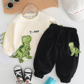 Set din doua piese T-Rex Crem