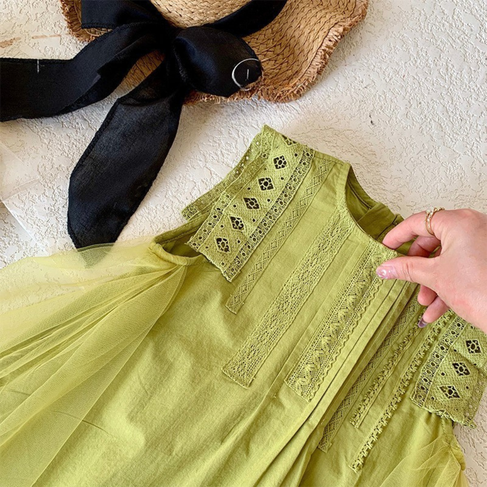 Rochie  cu detalii Barlya Verde Deschis