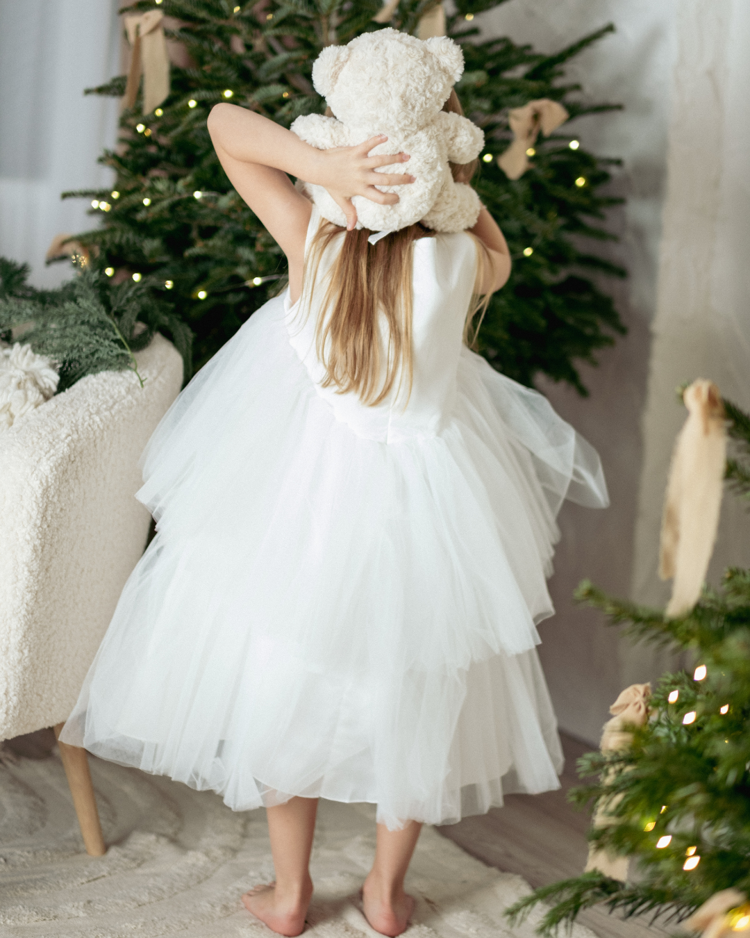 Sofia részletes ruha fehér